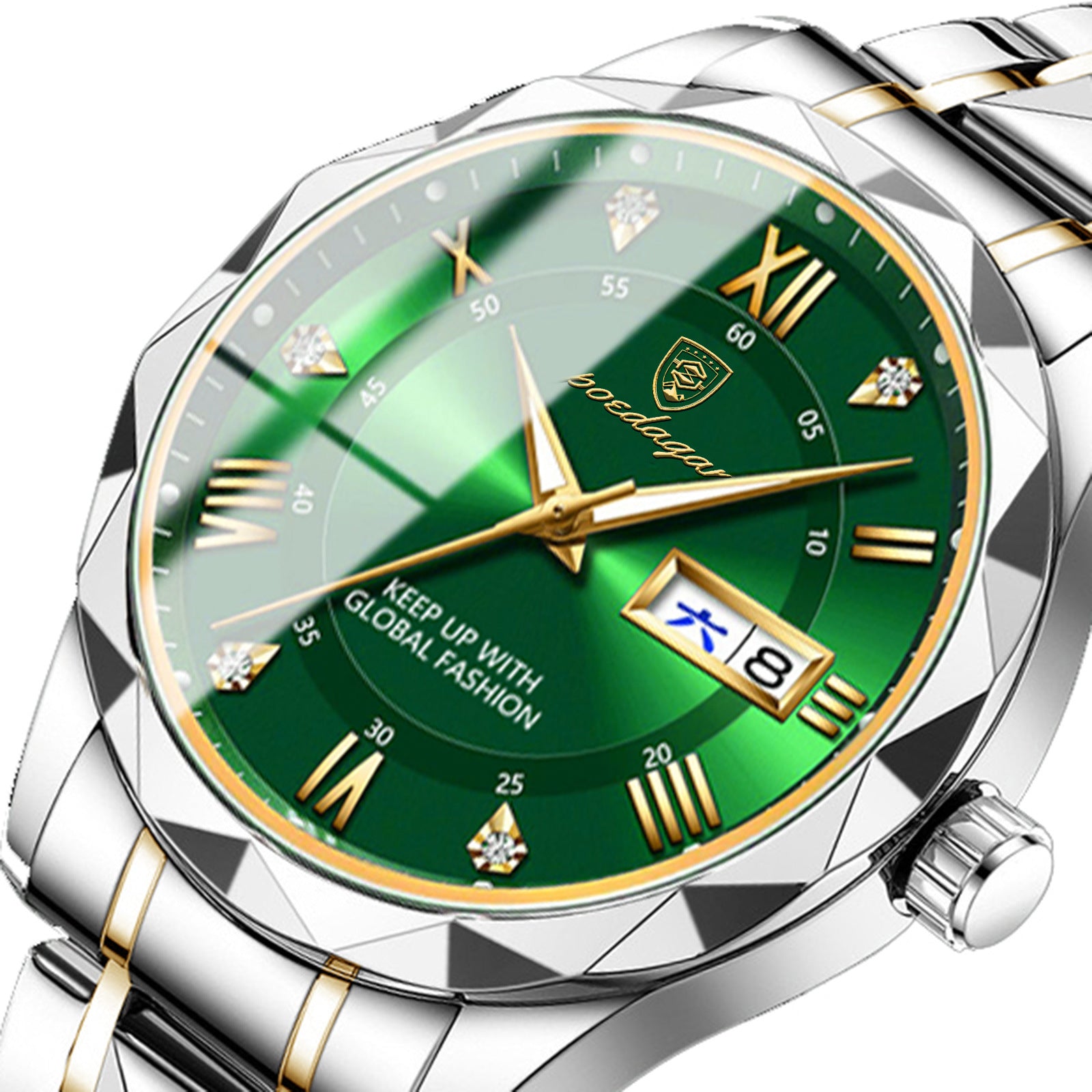 Waterproof Luminous Mens Watch with Calendar