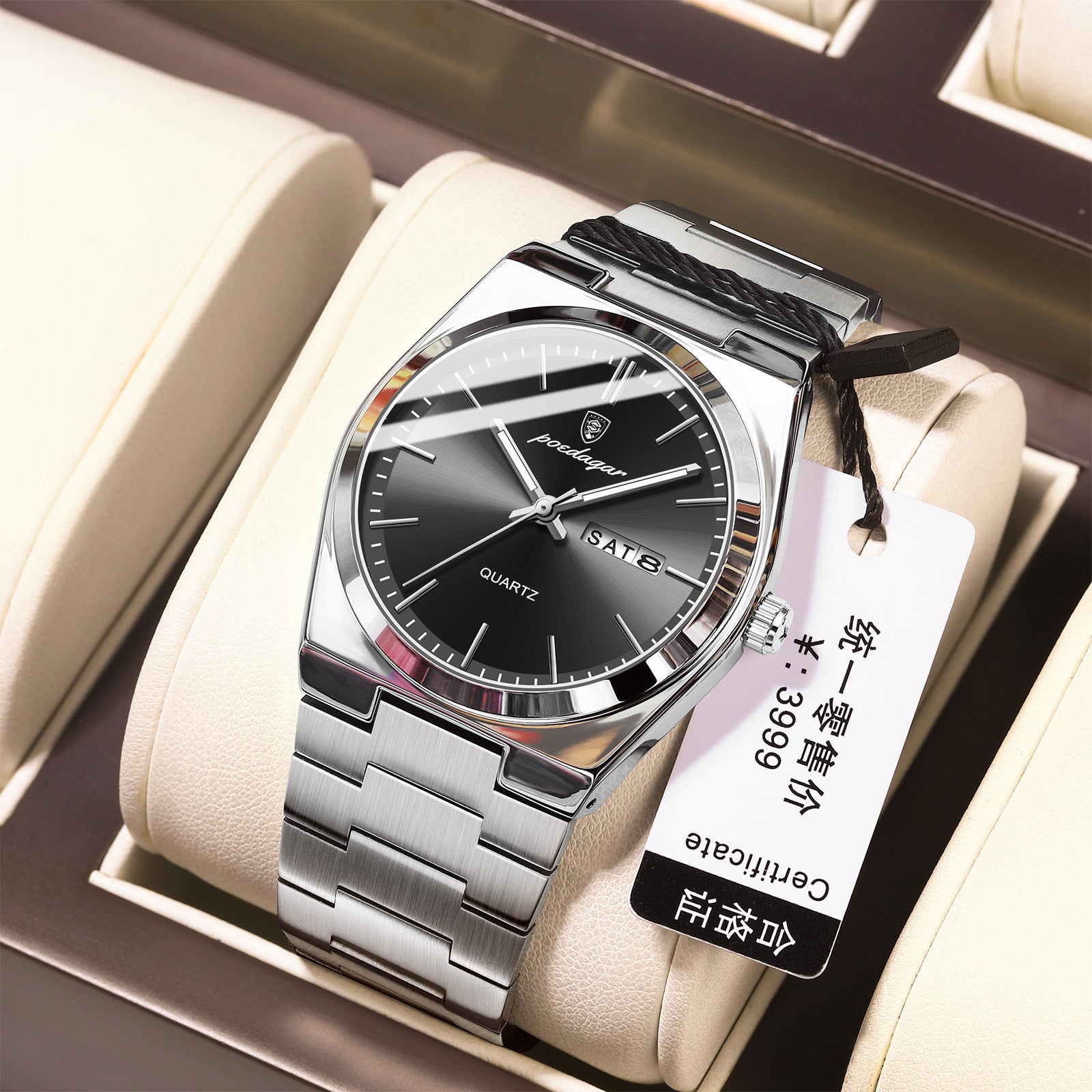 Ultra-Thin Men Waterproof Luminous Quartz Watch