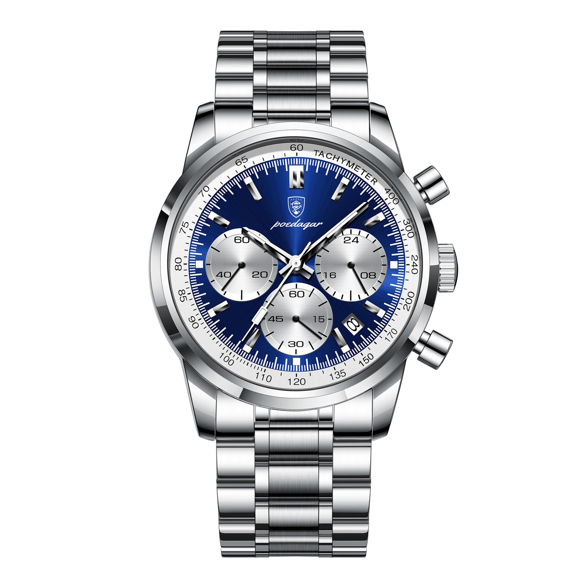 Multifunctional Steel Band Men Watch