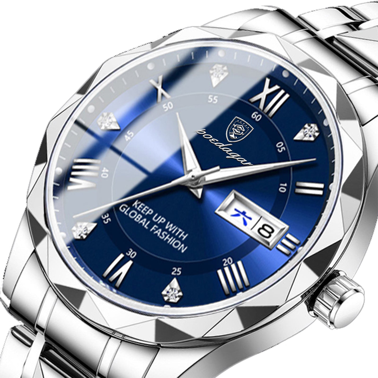 Waterproof Luminous Mens Watch with Calendar