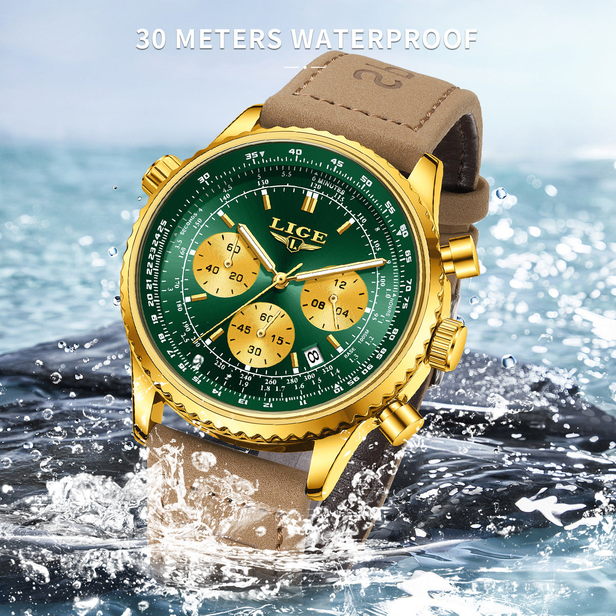 Multifunctional Men Chronograph Watch