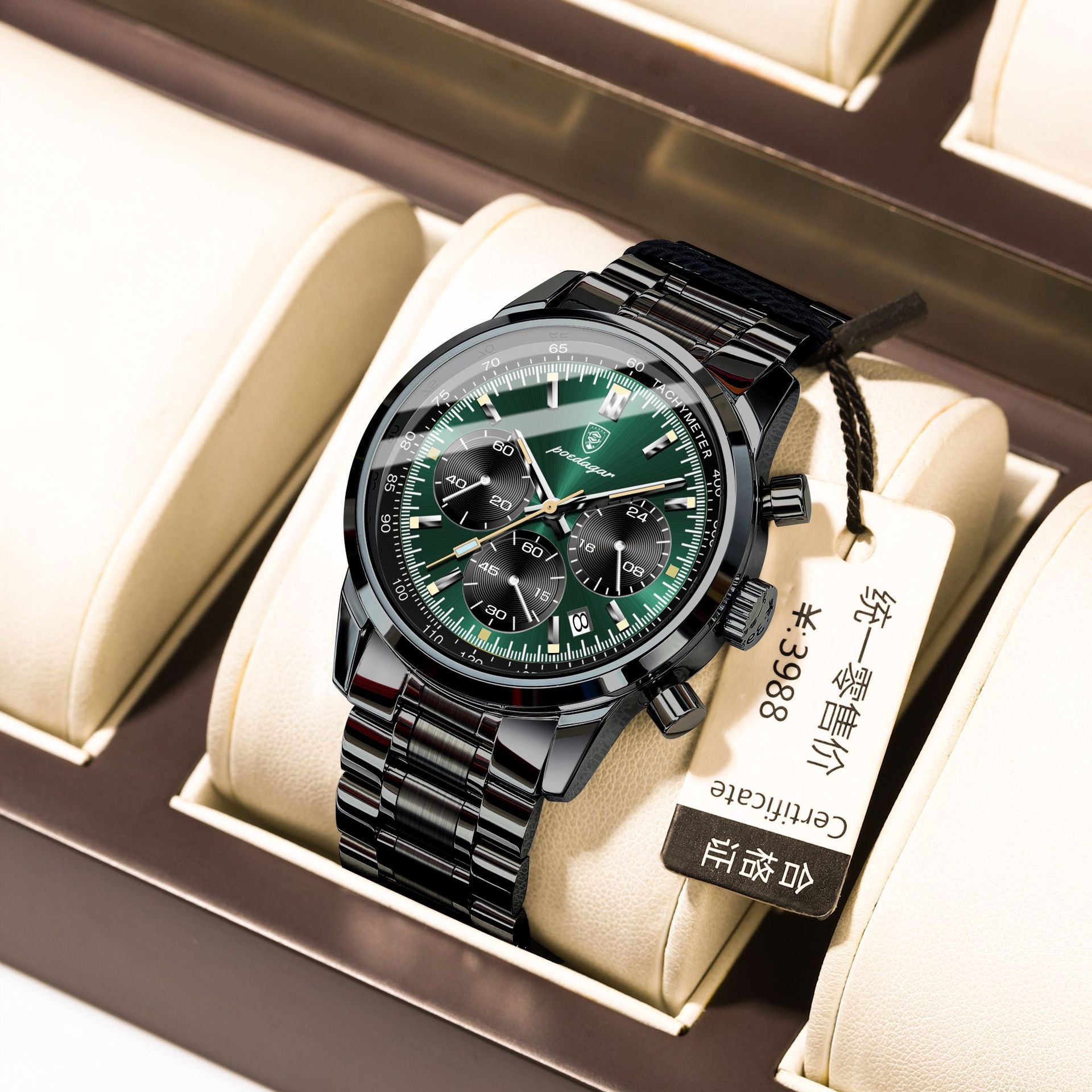 Multifunctional Steel Band Men Watch