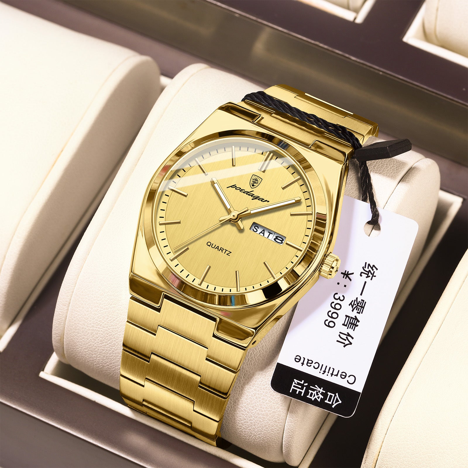 Ultra-Thin Men Waterproof Luminous Quartz Watch