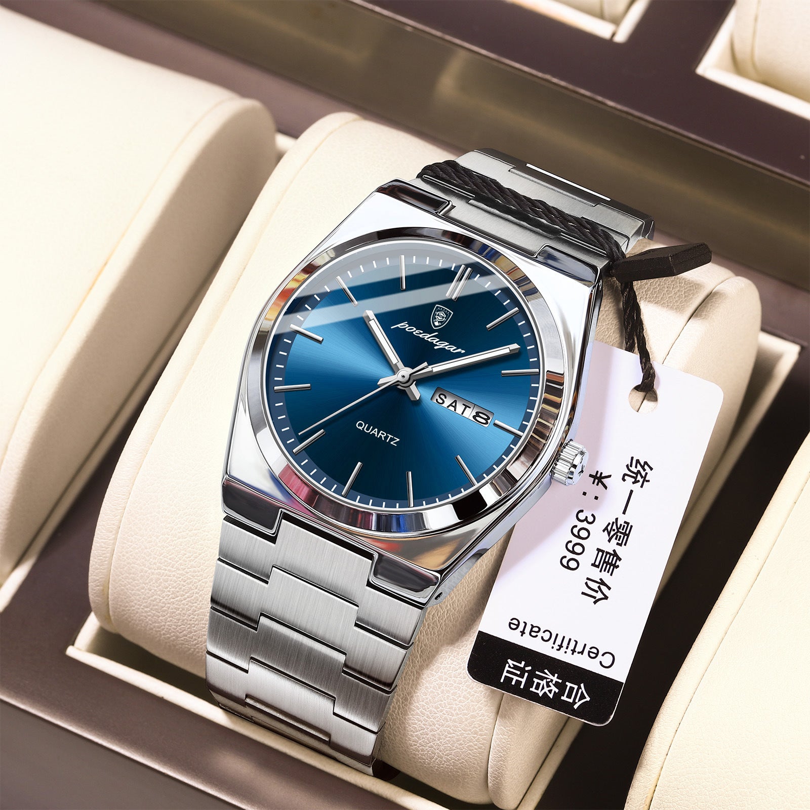 Ultra-Thin Men Waterproof Luminous Quartz Watch