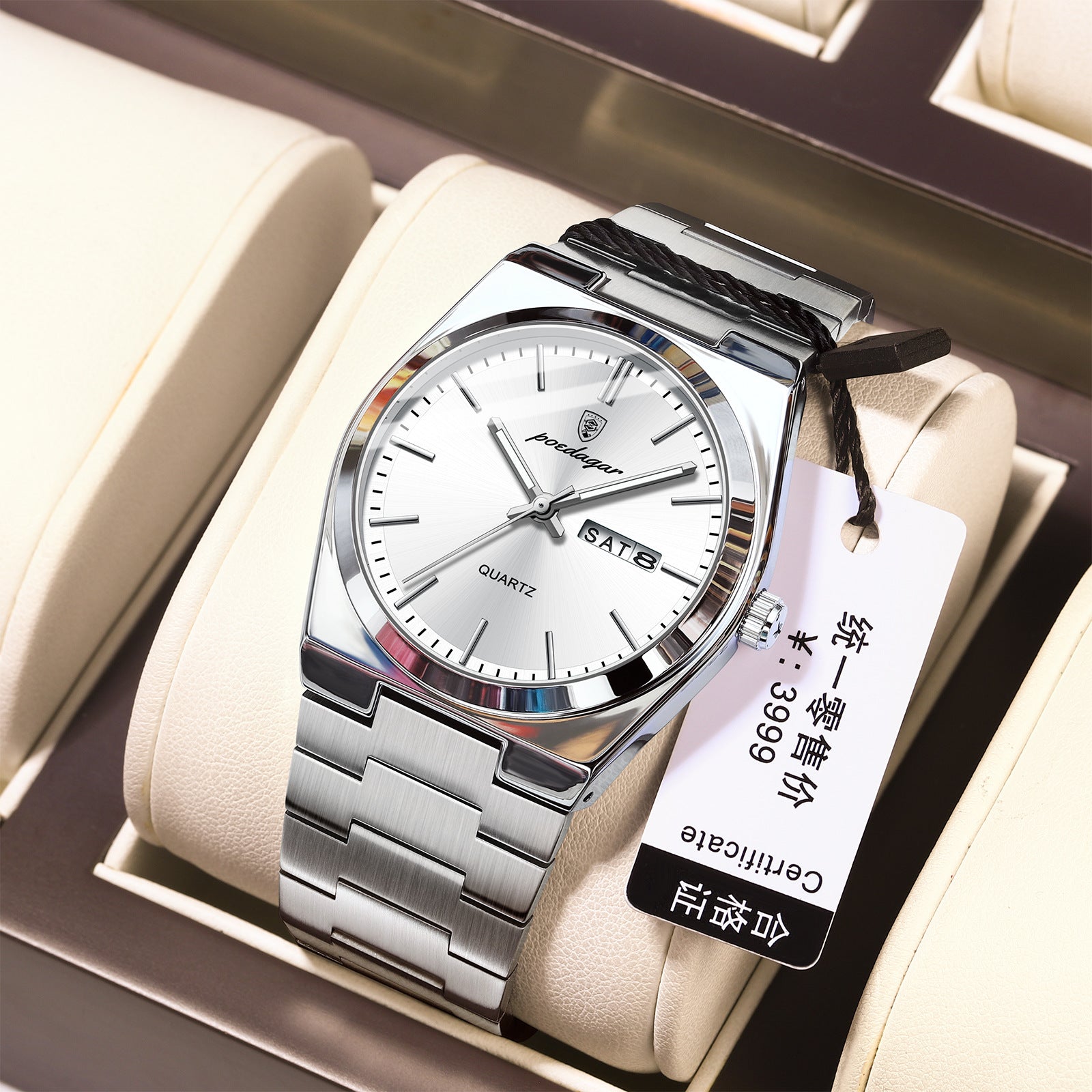 Ultra-Thin Men Waterproof Luminous Quartz Watch