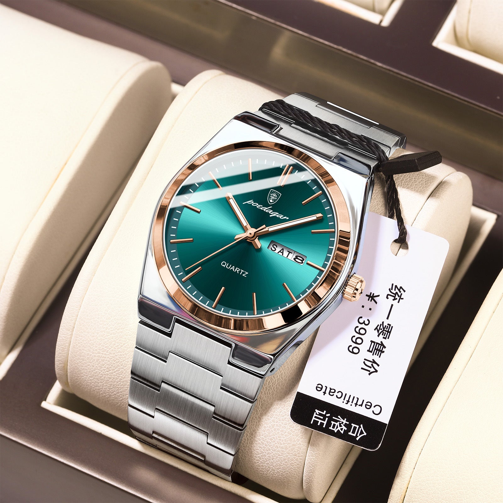Ultra-Thin Men Waterproof Luminous Quartz Watch