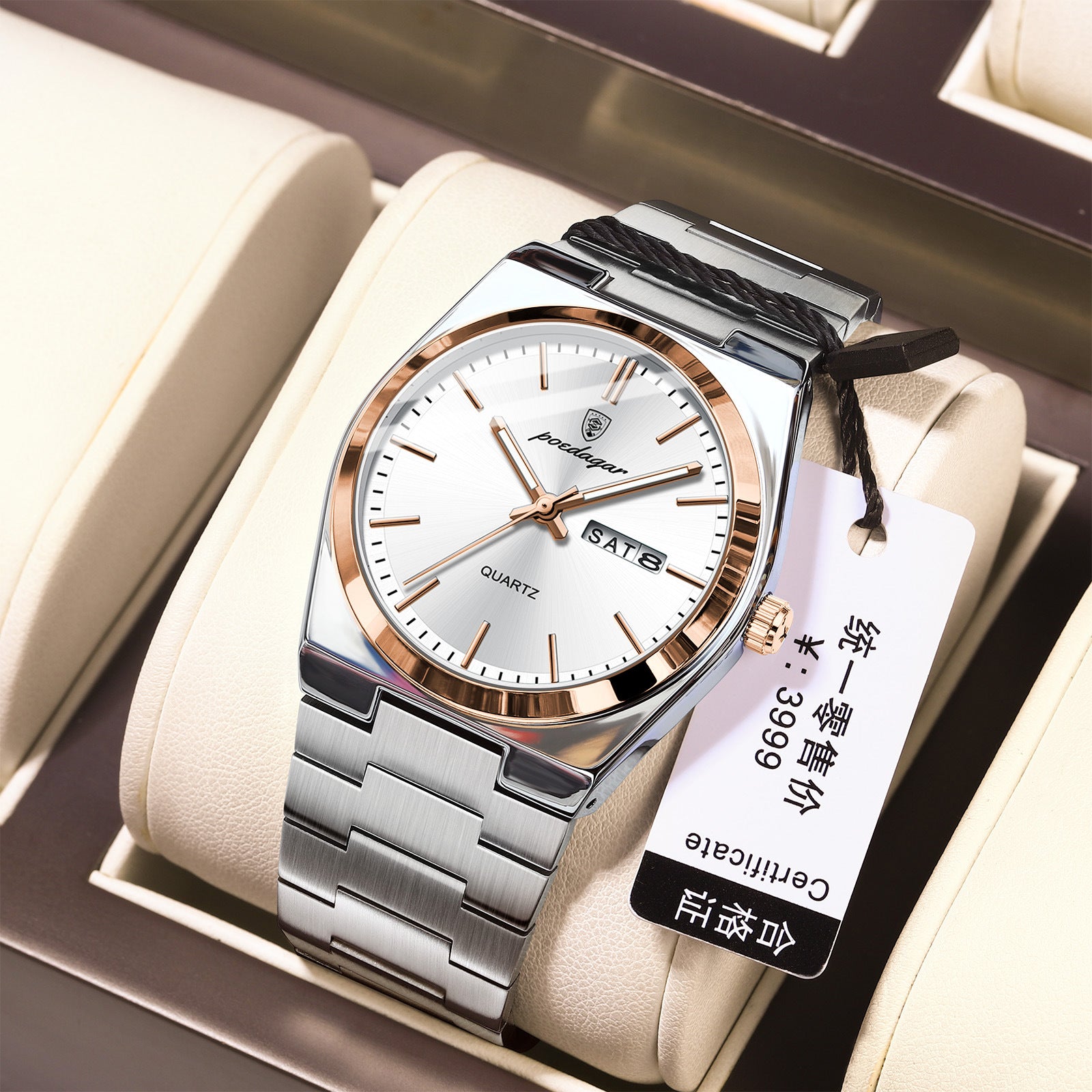 Ultra-Thin Men Waterproof Luminous Quartz Watch
